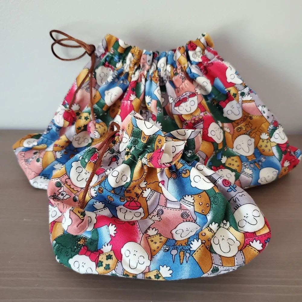 TAILOR & FLAIR 100% Cotton Drawstring Storage Bags